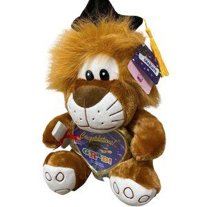 11" Picture Frame Lion Graduation Plush Figure Stuffed Animal Doll Grad Gift